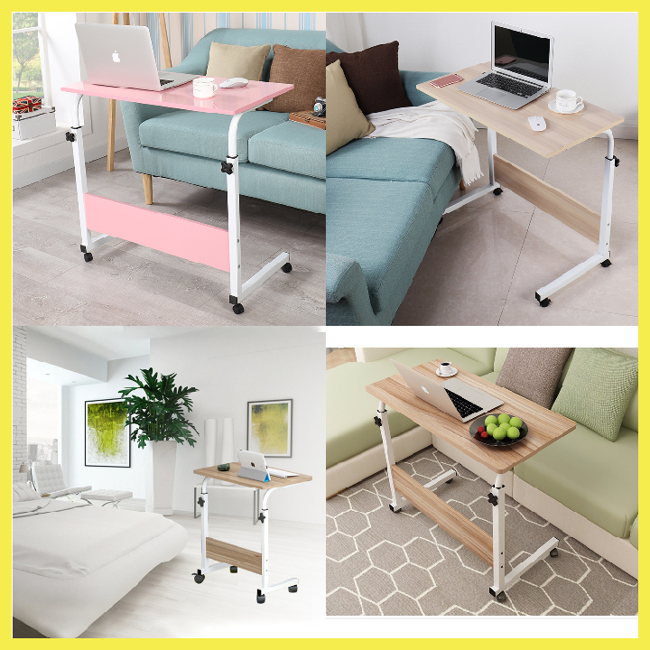 Bàn Học Bàn Làm Việc Thông Minh Có Bánh Xe Dể Dàng Di Chuyển, Kích Thước 60x40x70-83cm