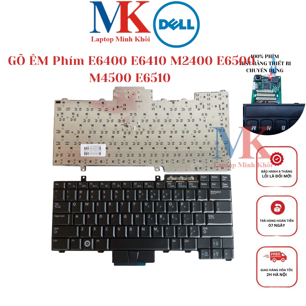 Bàn phím laptop dell latitude e6400 e6410 m2400 e6500 m4500 e6510 zin
