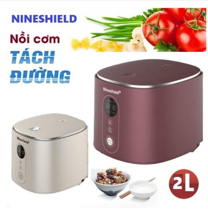Nồi cơm điện tách đường,nồi cơm điện tử đa chức năng nấu cơm thường,nấu cơm tách đường,canh,cháo,súp cơm nấu chín đều,gạo ngon cơm dẻo,hạn chế tiểu đường thiết kế vệ sinh dễ dàng,nấu nhanh,giữ nóng,không dính