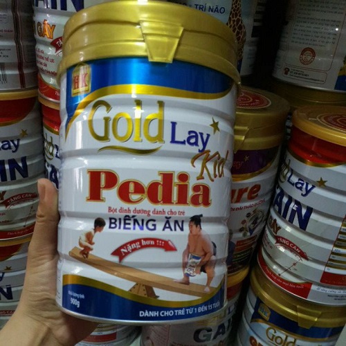 SỮA DÀNH CHO TRẺ BIẾNG ĂN CHẬM TĂNG CÂN GOLDLAY PEDIA LON 900G