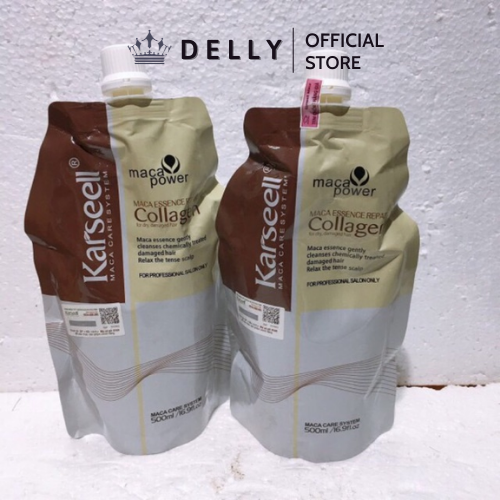 Ủ tóc collagen karseell 500ml - siêu mượt phục hồi tóc hư tổn