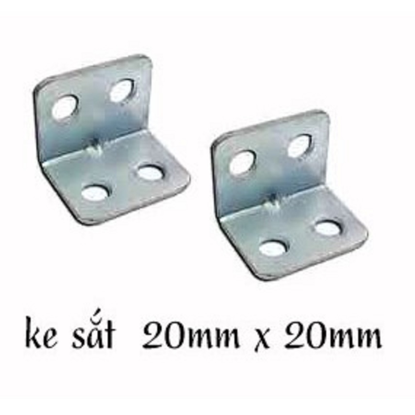 100 cái pas ke góc sắt 20mm x 20mm