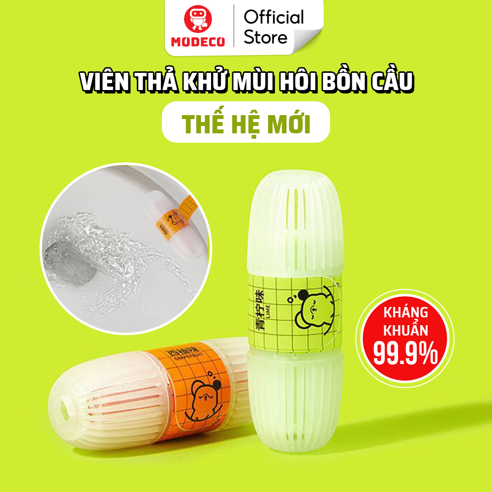 Viên Treo Bồn Cầu Modeco 400 Lần Xả Làm Sạch Khuẩn Ngăn Ngừa Mảng Bám Khử Mùi Và Lưu Hương Thơm Mát