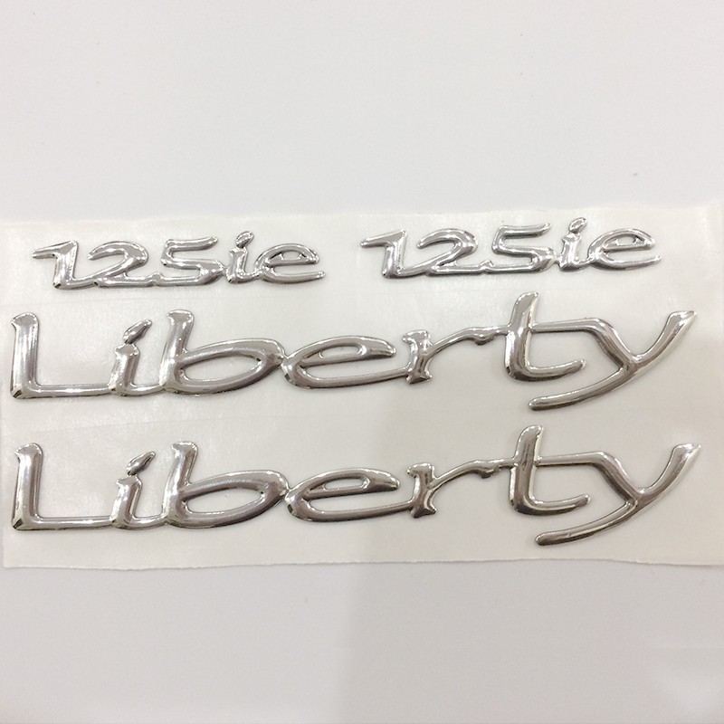 Bộ 4 tem liberty 125 2v ie, 125 3v ie nổi đẹp ( cho xe máy piagio piaggio 2v 3v.ie. hàng chuẩn, giá lẻ như giá sỉ