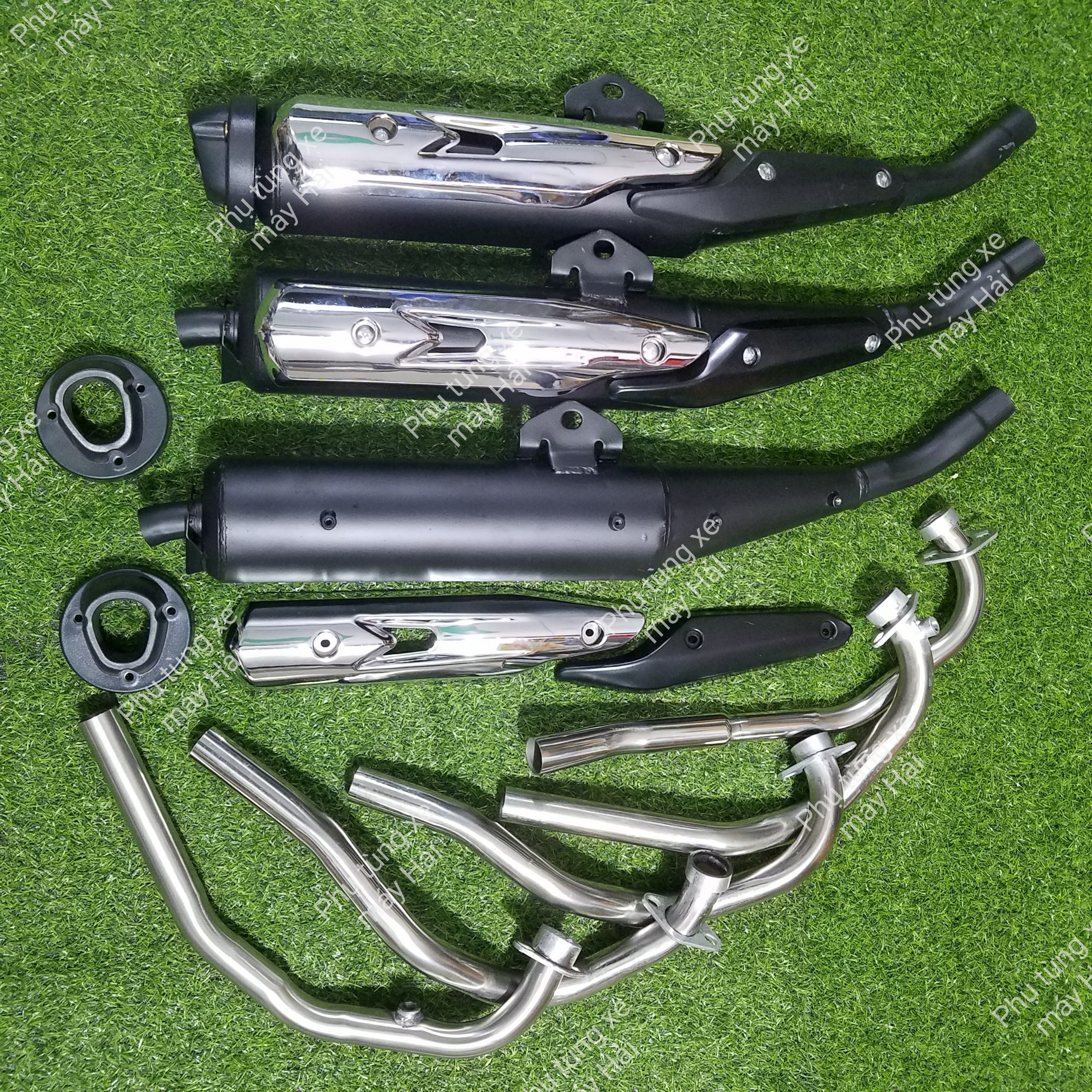 Pô exciter 150 và 155 chế ốp jupiter fi chụp tfx móc nhẹ cổ 2 khúc lắp cho các dòng yamaha ex hth1117 msp 2250