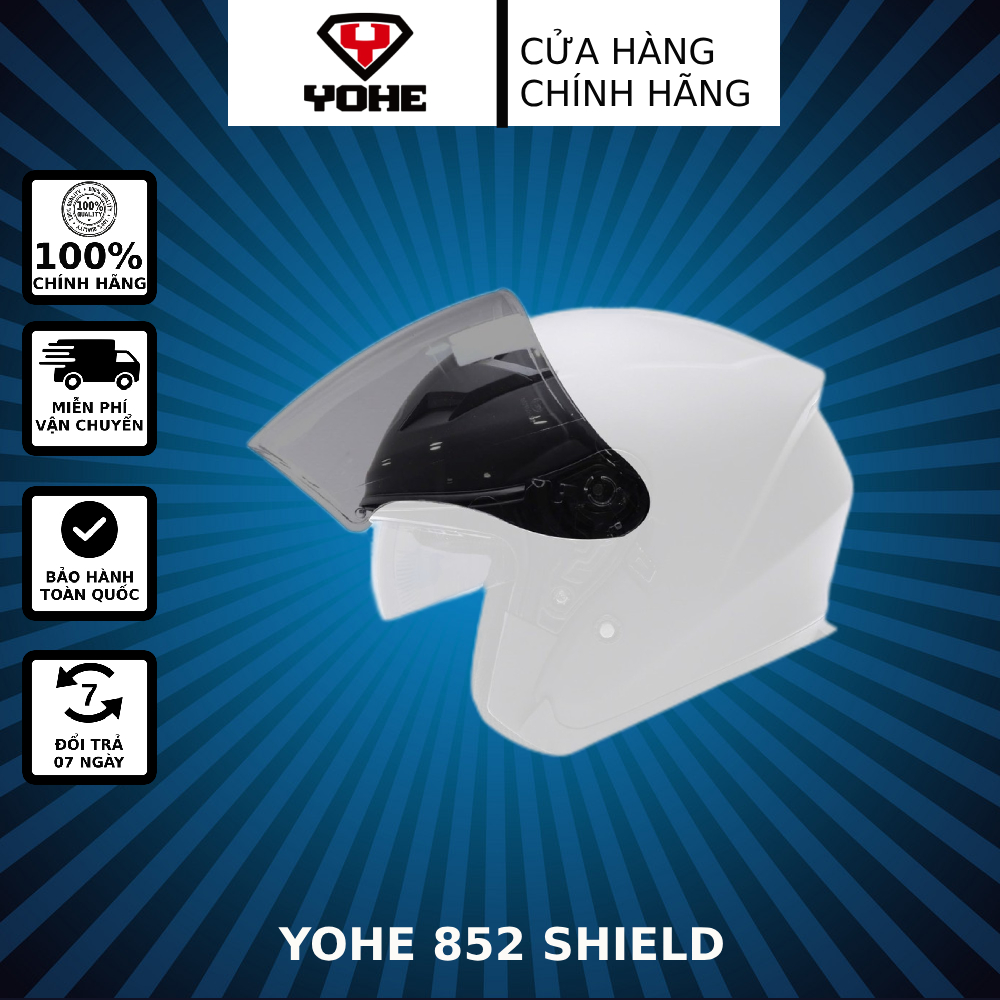 Kính mũ bảo hiểm yohe 852