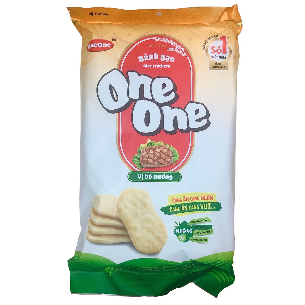 Bánh Gạo One One Vi Bò Nướng 150g