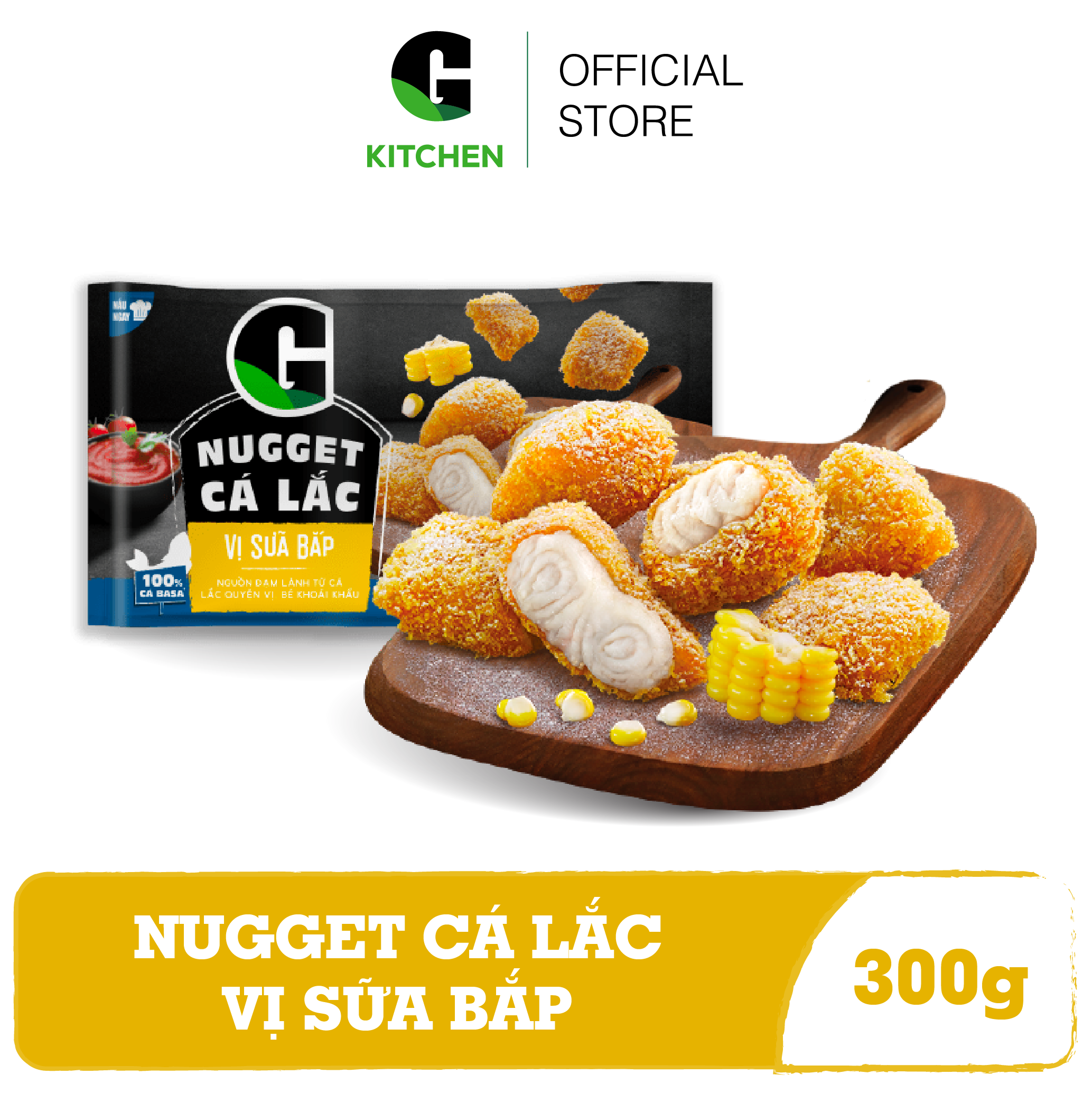 Hcm - nugget cá lắc sữa bắp gkitchen 300g
