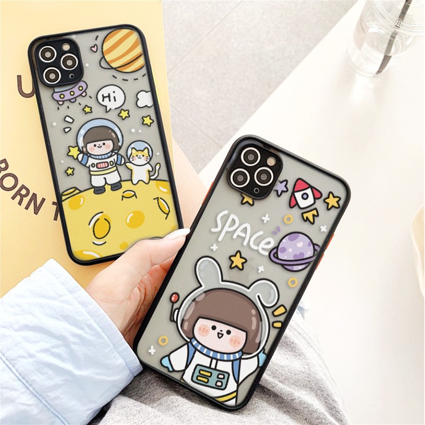 Ốp Lưng Nhám Chống Sock Va Đập Bảo Vệ Camera Space Planet