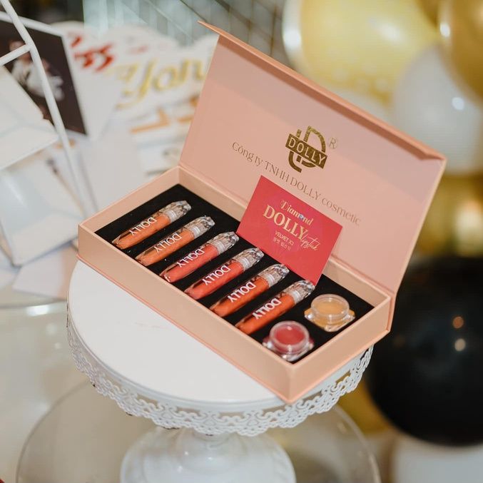Son kem lì dolly diamond velvet không chì cao cấp new 2022