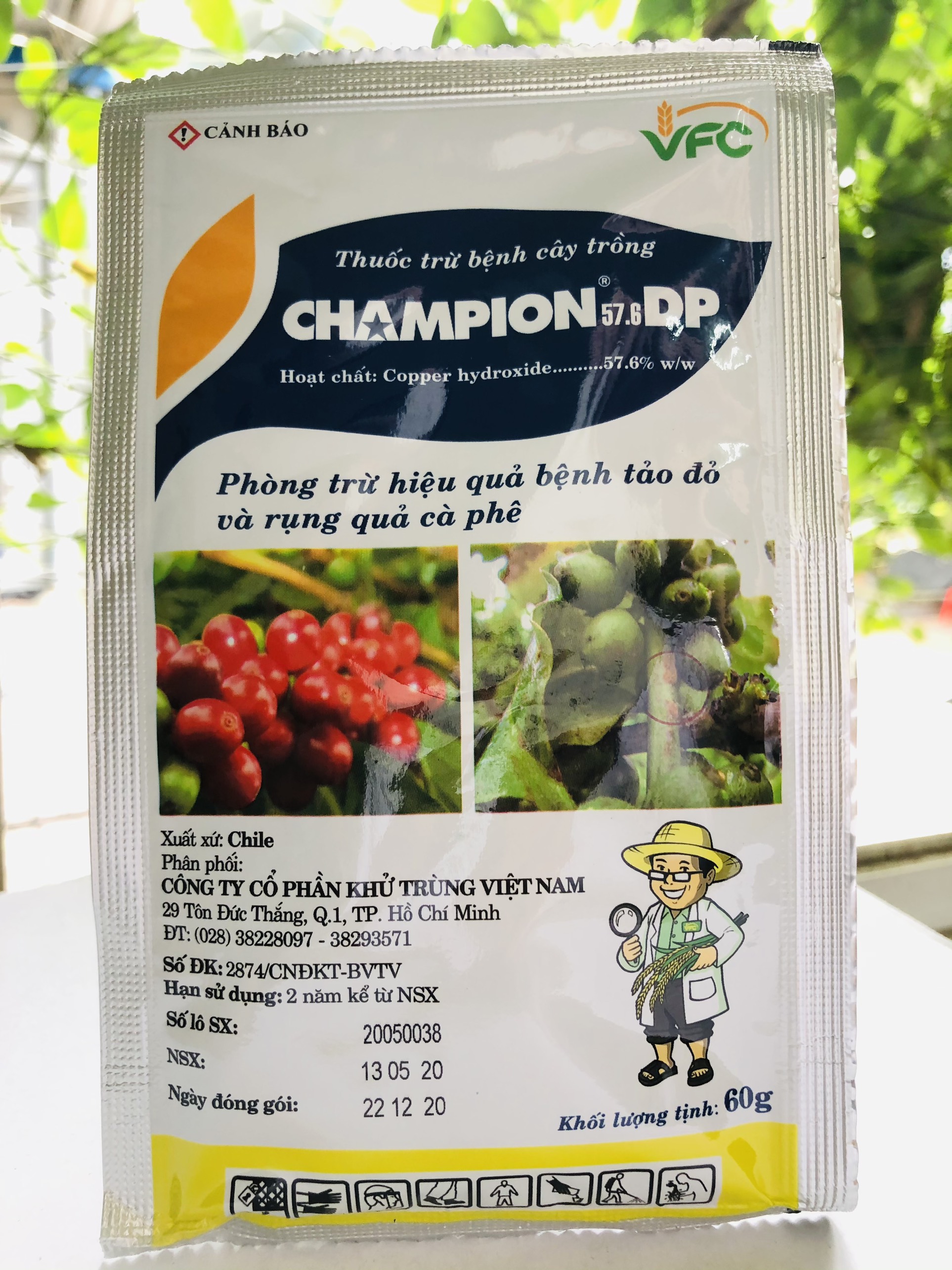 Champion 57.6dp gói/60g - trừ bệnh trên cây trồng
