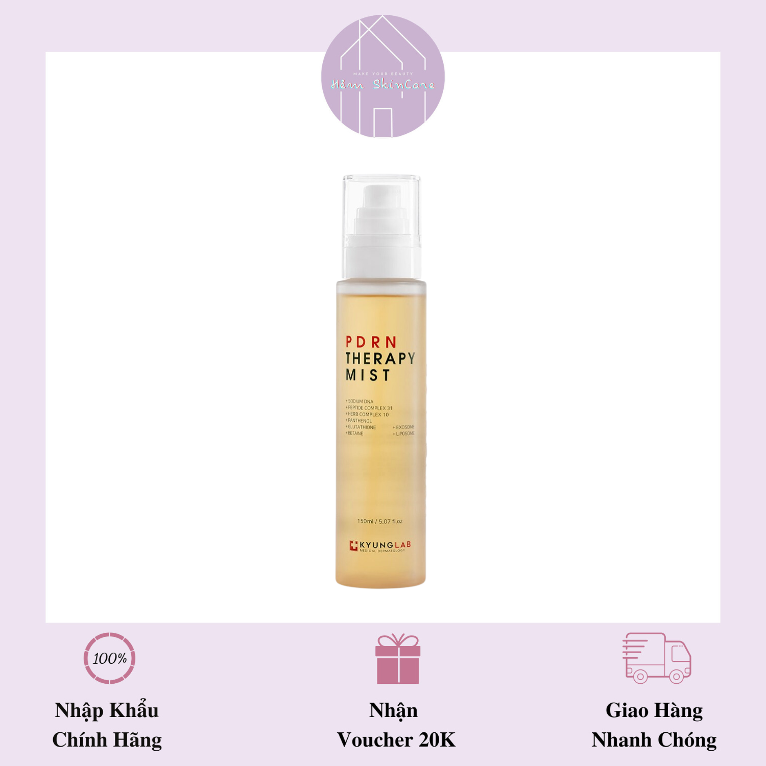 Kyunglab pdrn therapy mist - xịt khoáng dưỡng da 150ml