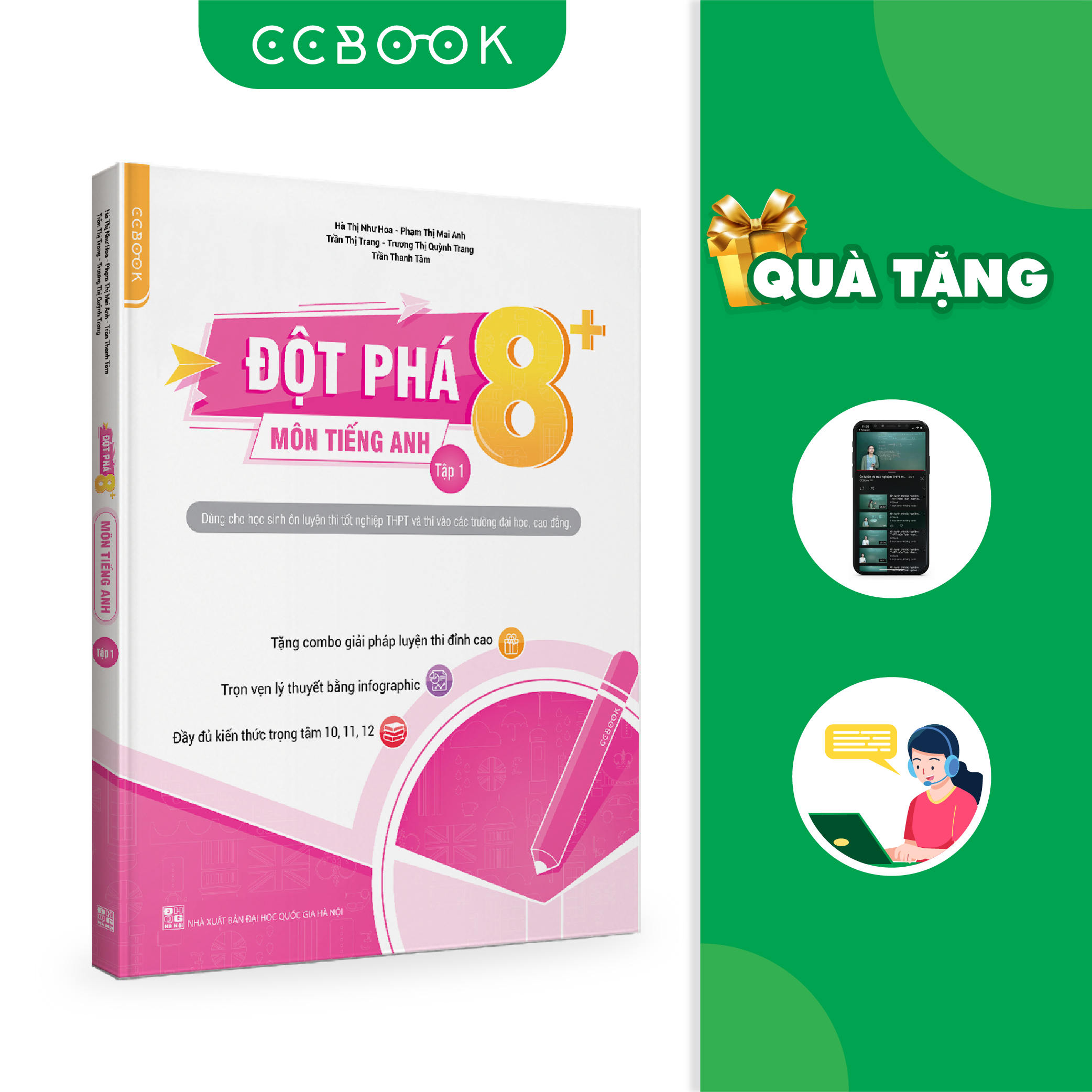 Đột phá 8+ môn tiếng anh - tập 1 - chính hãng ccbook