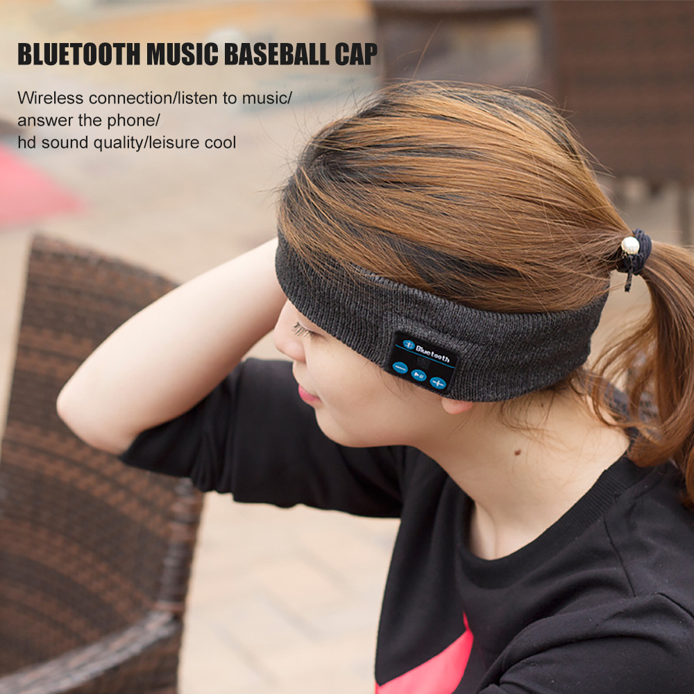 Băng đô quấn đầu thời trang tích hợp tai nghe nhạc Bluetooth