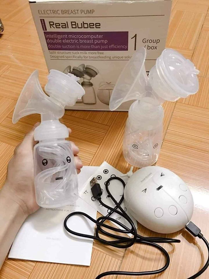 Máy hút sữa điện đôi reabubee