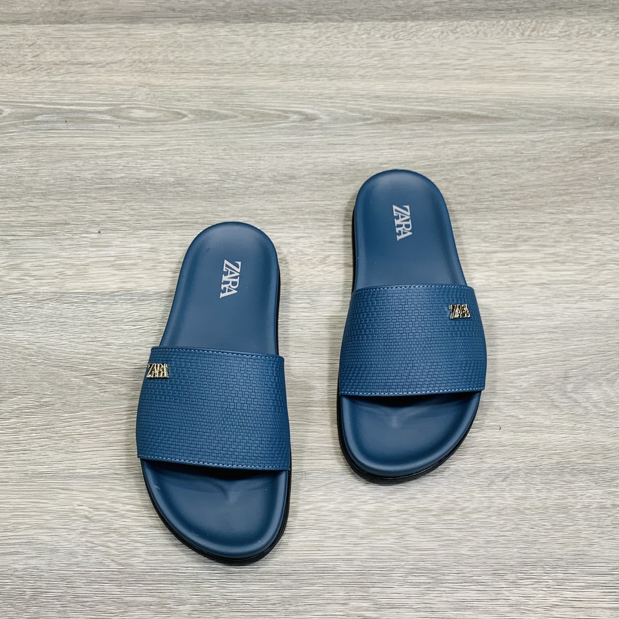 Dép Nam ZAR.A XANH Cao Cấp Bản Đẹp - Nhẹ Bền Êm Chân , fullbox