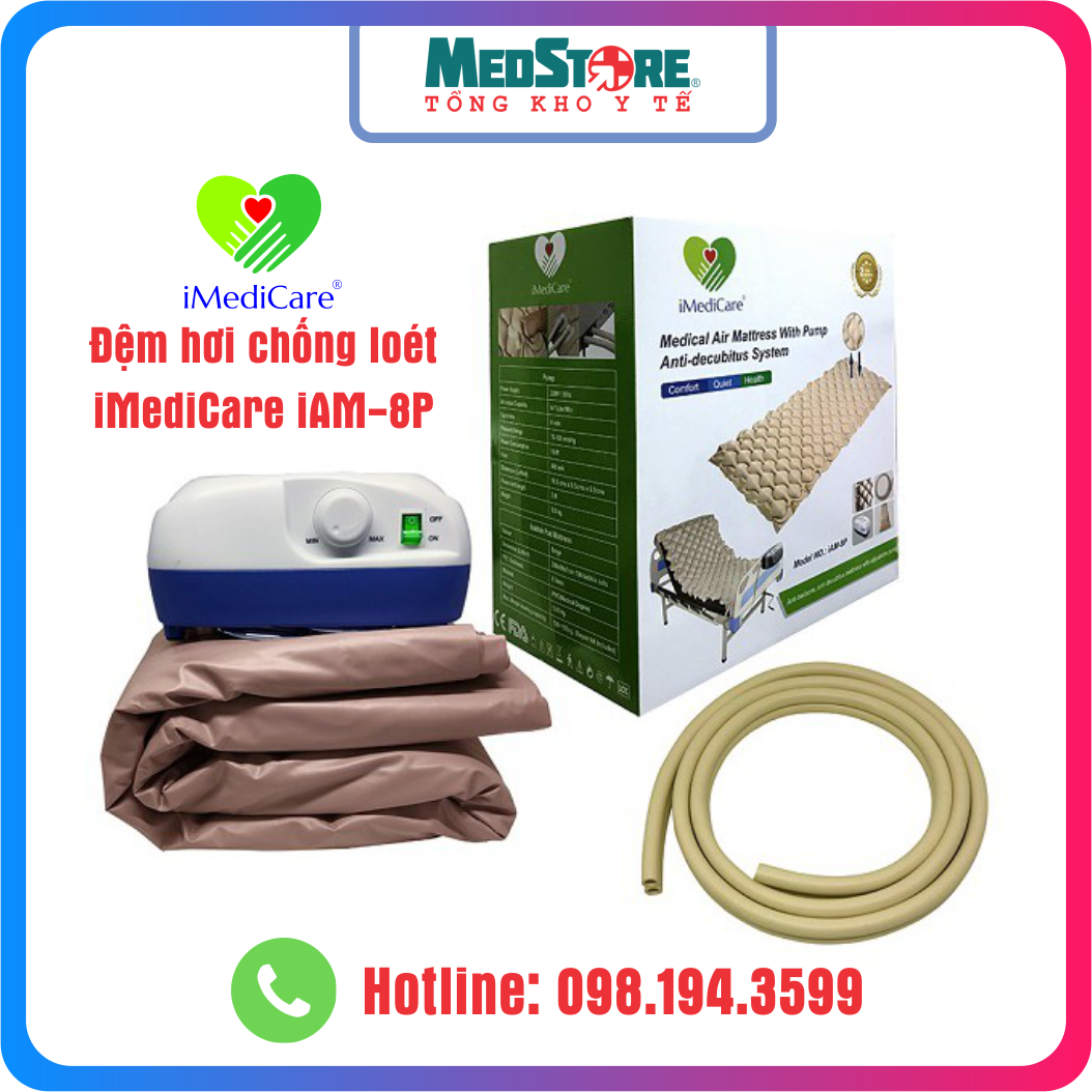 Đệm hơi - Nệm Hơi Chống Loét Cao Cấp IMEDICARE IAM-8P - Singapore - TBYT Medstore