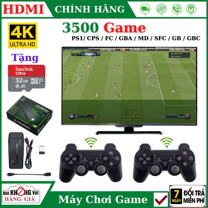 (Tặng thẻ 32GB Sandisk) Máy chơi game cầm tay playstation 3500 Game Ps1/ Ps2 /Nitendo switch/FC Compact/FC , kết nối HDMI , Máy chơi game , Máy chơi game sup , Máy chơi game 4 nút , Máy chơi game mini , Máy chơi game nintendo switch