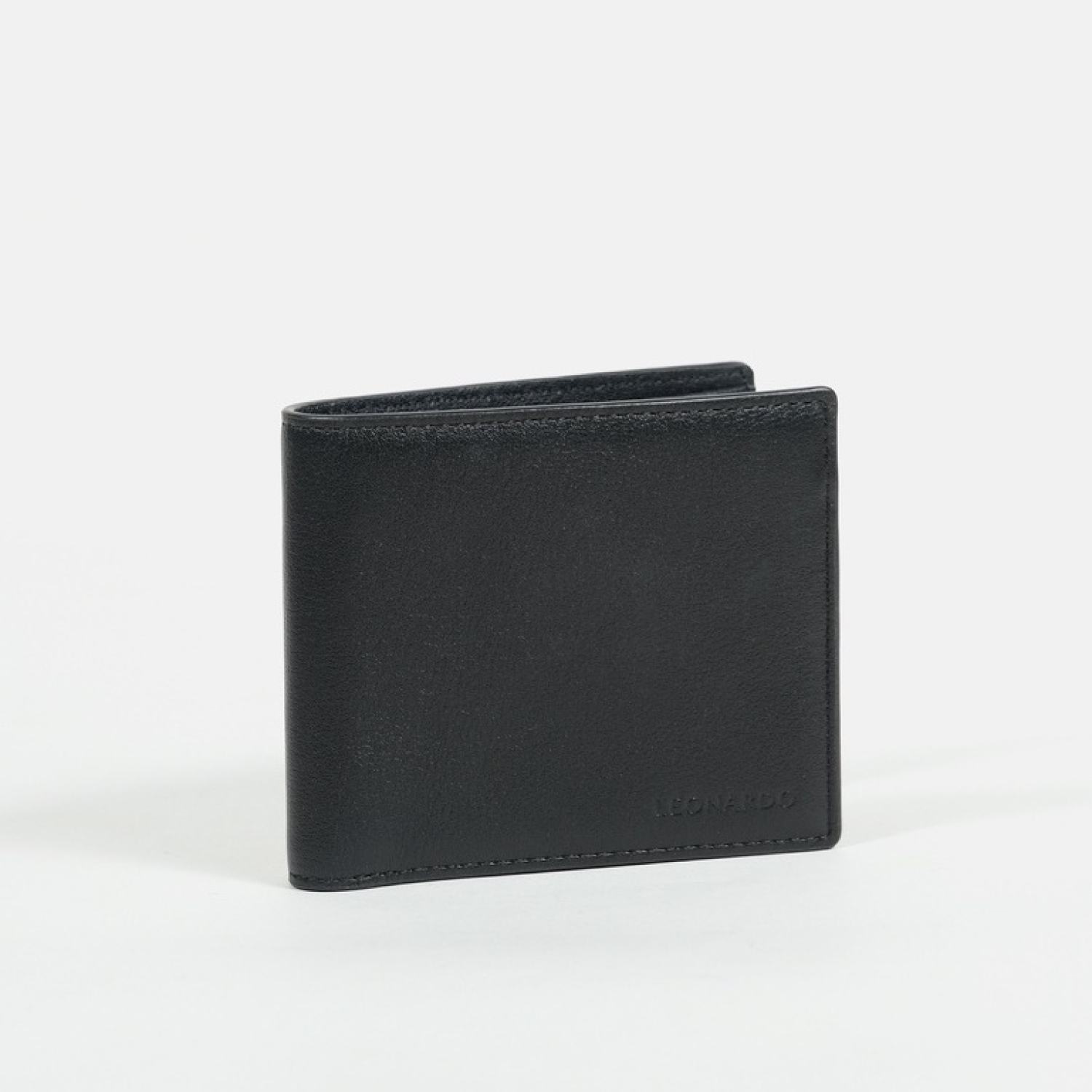 Ví Da Nam Gập Đôi Leonardo Bifold Morgan Wallet Da Nhập Khẩu Cao Cấp