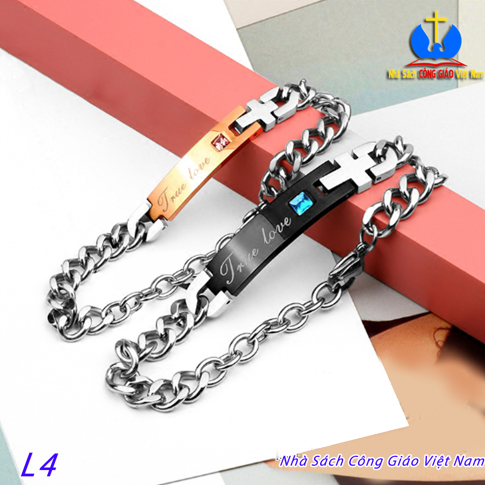 Lắc tay thánh giá đôi l4 - nhà sách công giáo việt nam