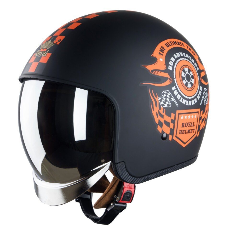 Mũ Royal M139 kính âm V1 - Mũ bảo hiểm 3/4 dấu kính - Có ảnh & clip