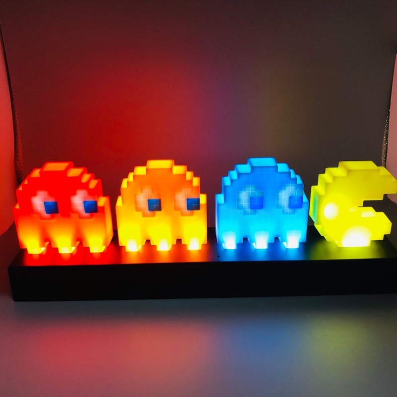 Đèn decor pacman sáng theo nhạc cổng usb