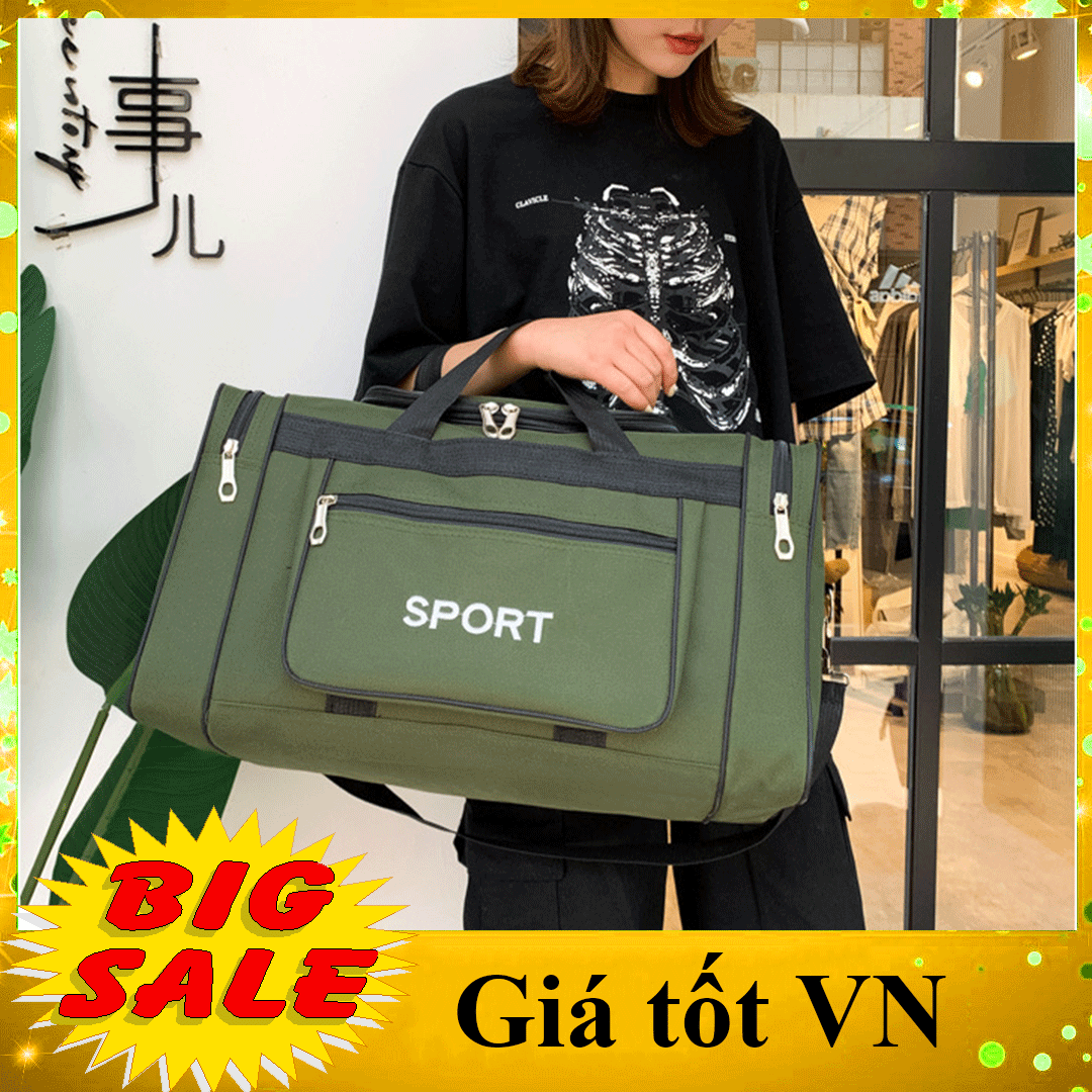 Túi du lịch cỡ lớn cao cấp thời trang Hàn Quốc siêu bền có ngăn chứa hành lí rộng Sport