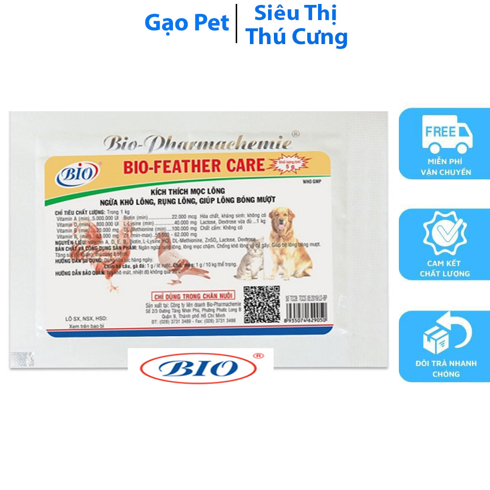 Bio Feather Care - Giúp Kích Thích Mọc Lông, Ngừa Rụng Lông
