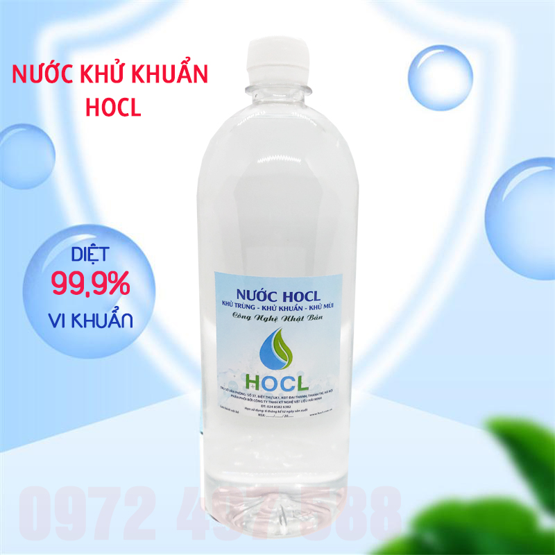 Nước khử trùng sát khuẩn HOCL chai 1 lít