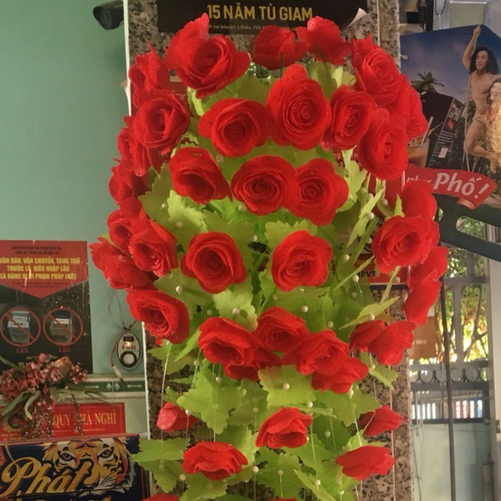 2 bộ làm hoa hồng treo tường 0907519890