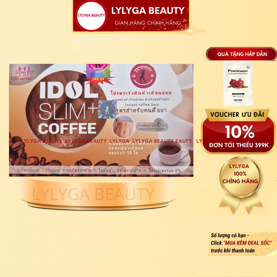  Cà Phê Giảm Cân Idol Slim Coffee Chuẩn Thái Lan Giảm mạnh 3-5 Ký - Lylyga Beauty 