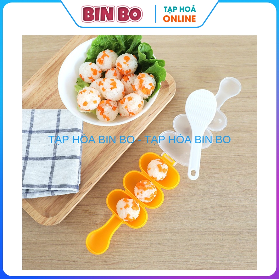 Khuôn Lắc Cơm Viên Tròn Dụng Cụ Lắc Cơm Tạo Hình Cơm Viên Tròn Cho Bé Ăn Dặm