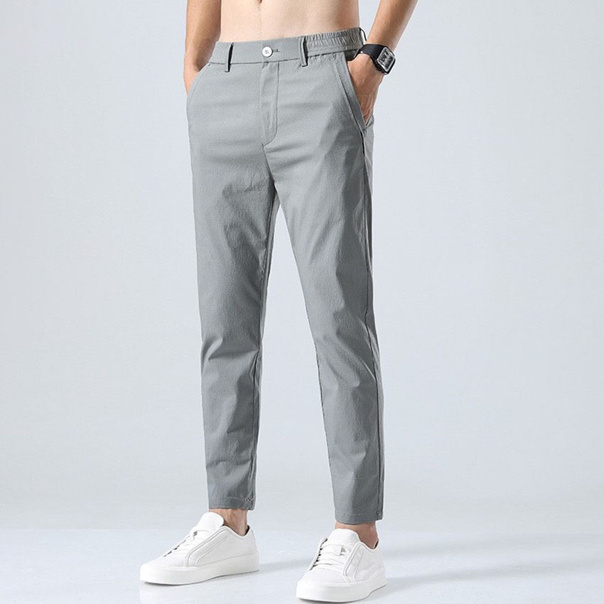 Quần đũi dài nam PATIO nam dáng suông cạp khóa pha chun năng động, trẻ trung mặc mát