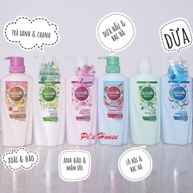 Dầu gội/xả sunsilk thái mẫu mới