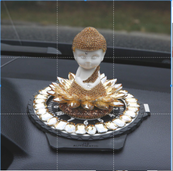 TƯỢNG PHẬT NGỰ ĐÀI SEN ĐỂ TAPLO Ô TÔ