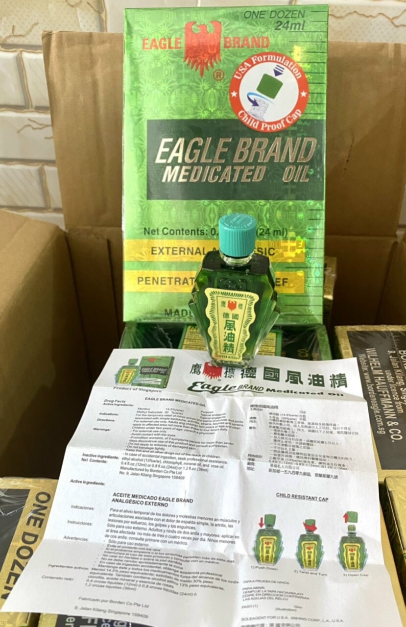 [Mỹ Xịn] Hộp Dầu Gió Xanh 2 (Nắp) Mỹ- 24ml