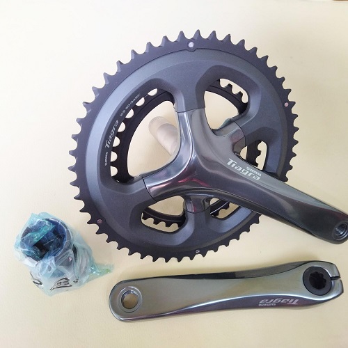 Giò dĩa shimano tiagra fc4700 10s , 34/50 , 36/52 dài 170m + kèm trục rỗng bb rs500