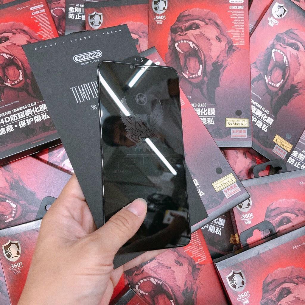 Chính Hãng KINGKONG - Cường Lực Chống Nhìn Trộm Iphone 15ProMax Series 14 14ProMax 14Plus 7 8  X XS Xs Max 11 2 Pro Max 13 ProMax Hộp Giấy