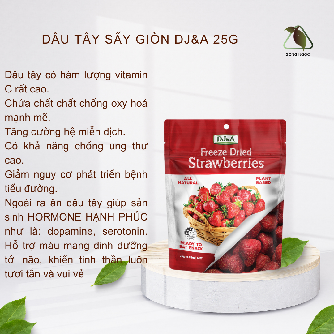 Dâu tây sấy giòn – 25g -