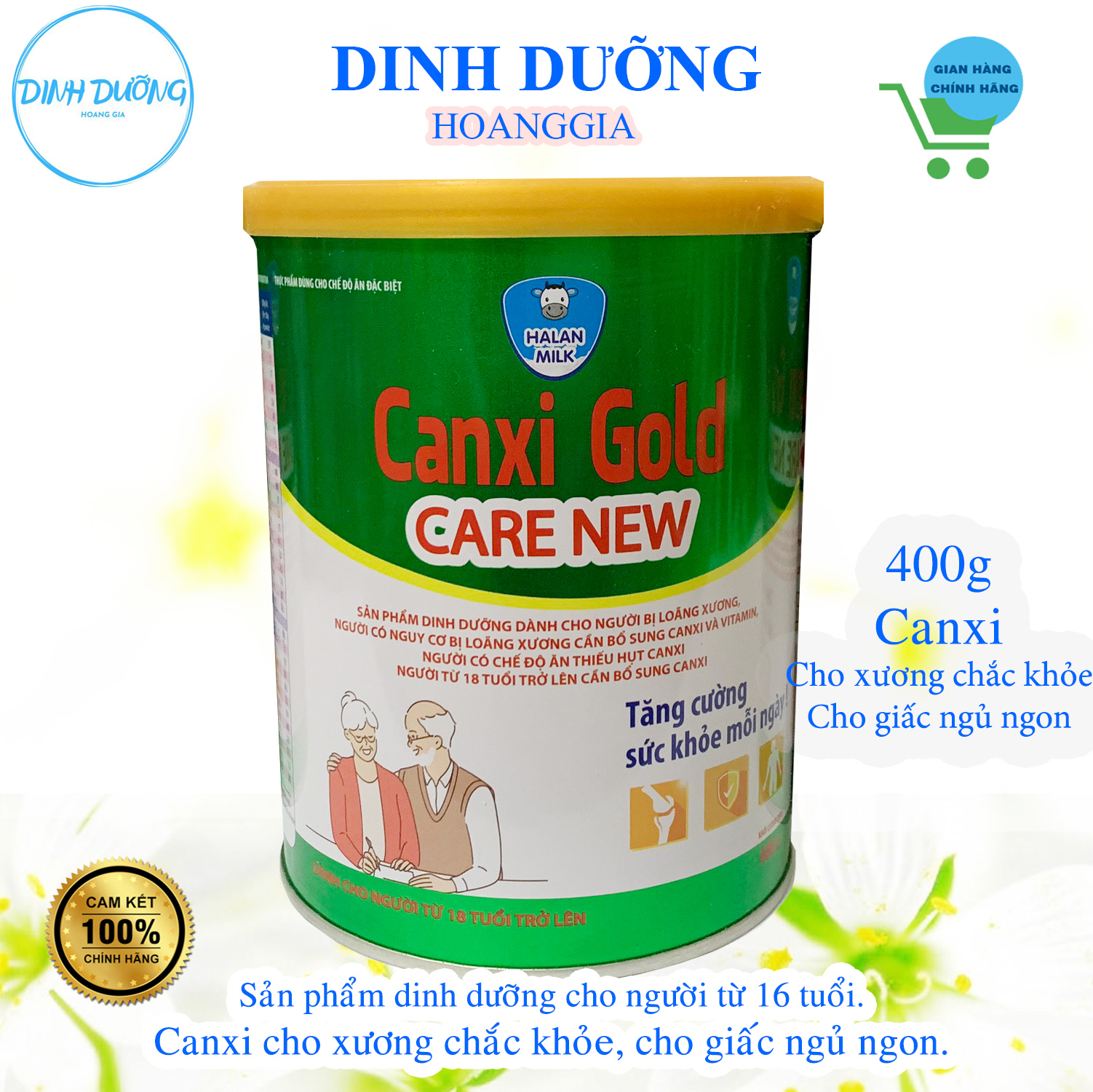 Sữa Canxi Gold Care - 400gr - Canxi cho xương chắc khỏe