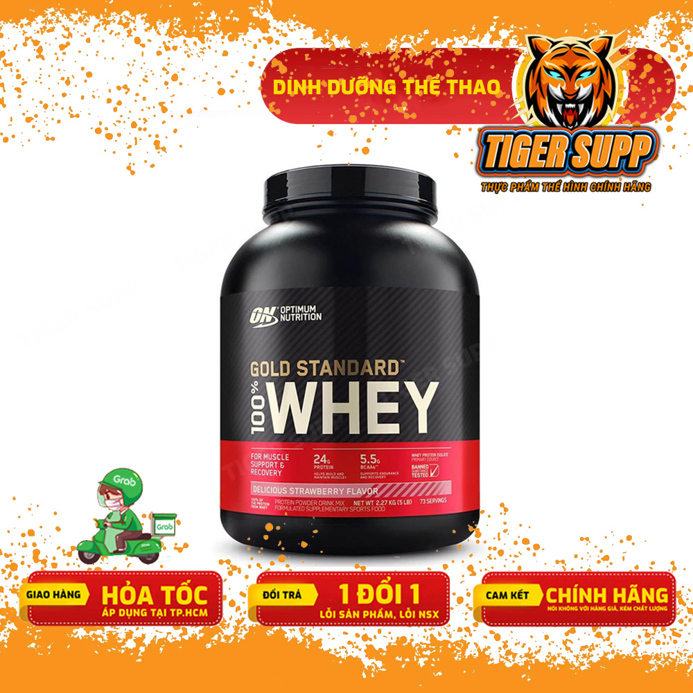 On Gold Standard 100% Whey 5Lbs - Genuine Muscle Building Milkshake at Best Price