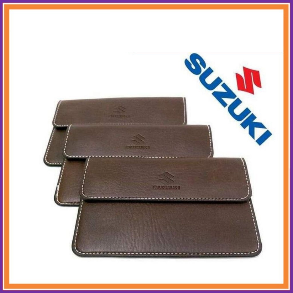 Ví da ô tô, Ví da đựng giấy tờ xe ô tô, Ví da đựng giấy tờ đăng kiểm ô tô in logo SUZUKI