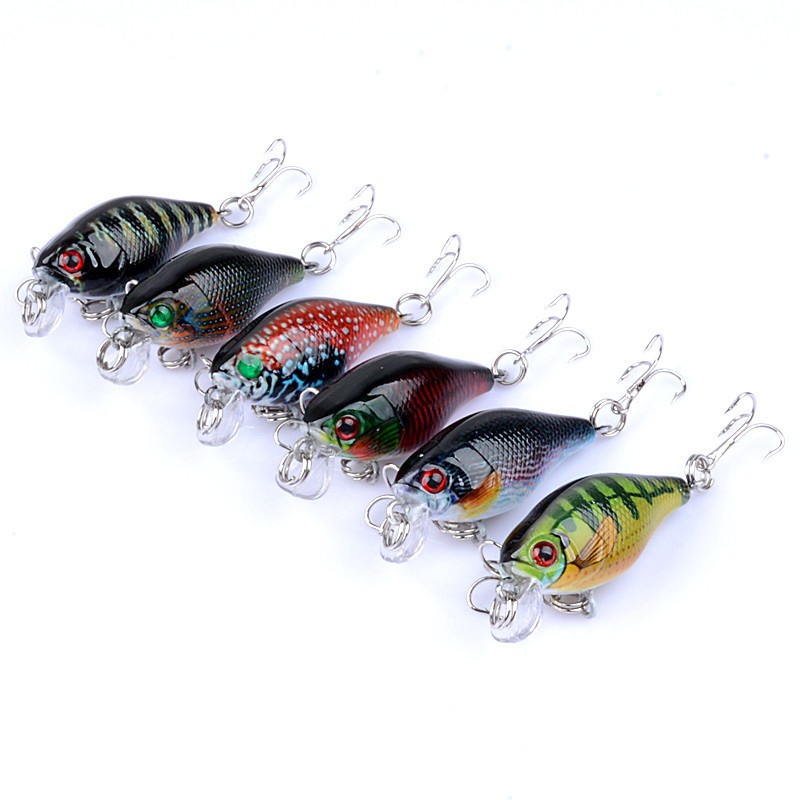 🐋 Mồi giả câu lure, mồi câu cá 2 lưỡi siêu cứng, màu sắc đẹp 🐋
