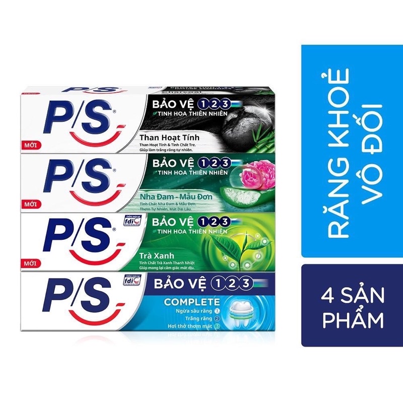 Kem đánh răng P/S bảo vệ 123 thiên nhiên ,/ngừa sâu răng vượt trội 180g