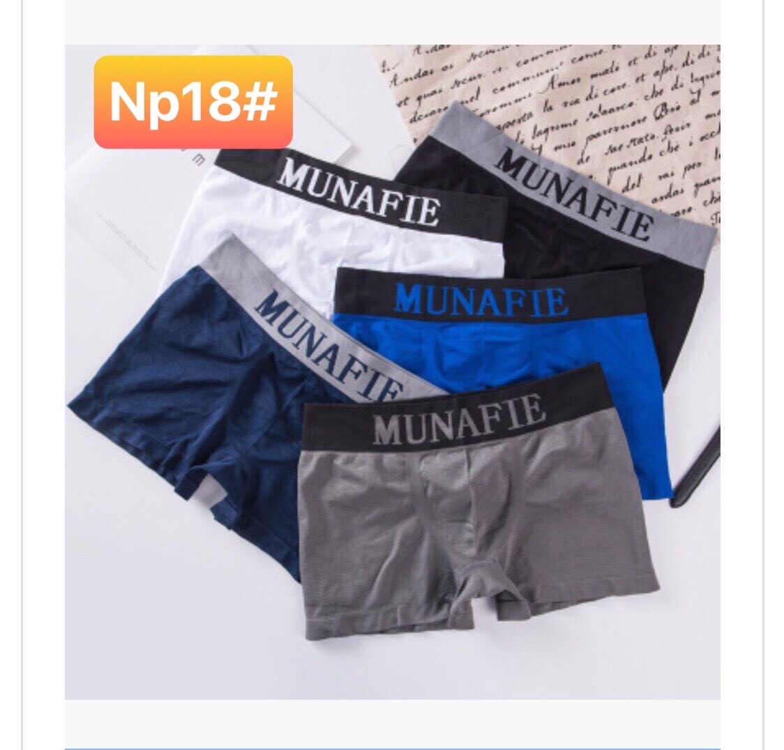 [HCM]COMBO 5 QUẦN ĐÙI DỆT NAM MUNAFIE TRƠN NP18