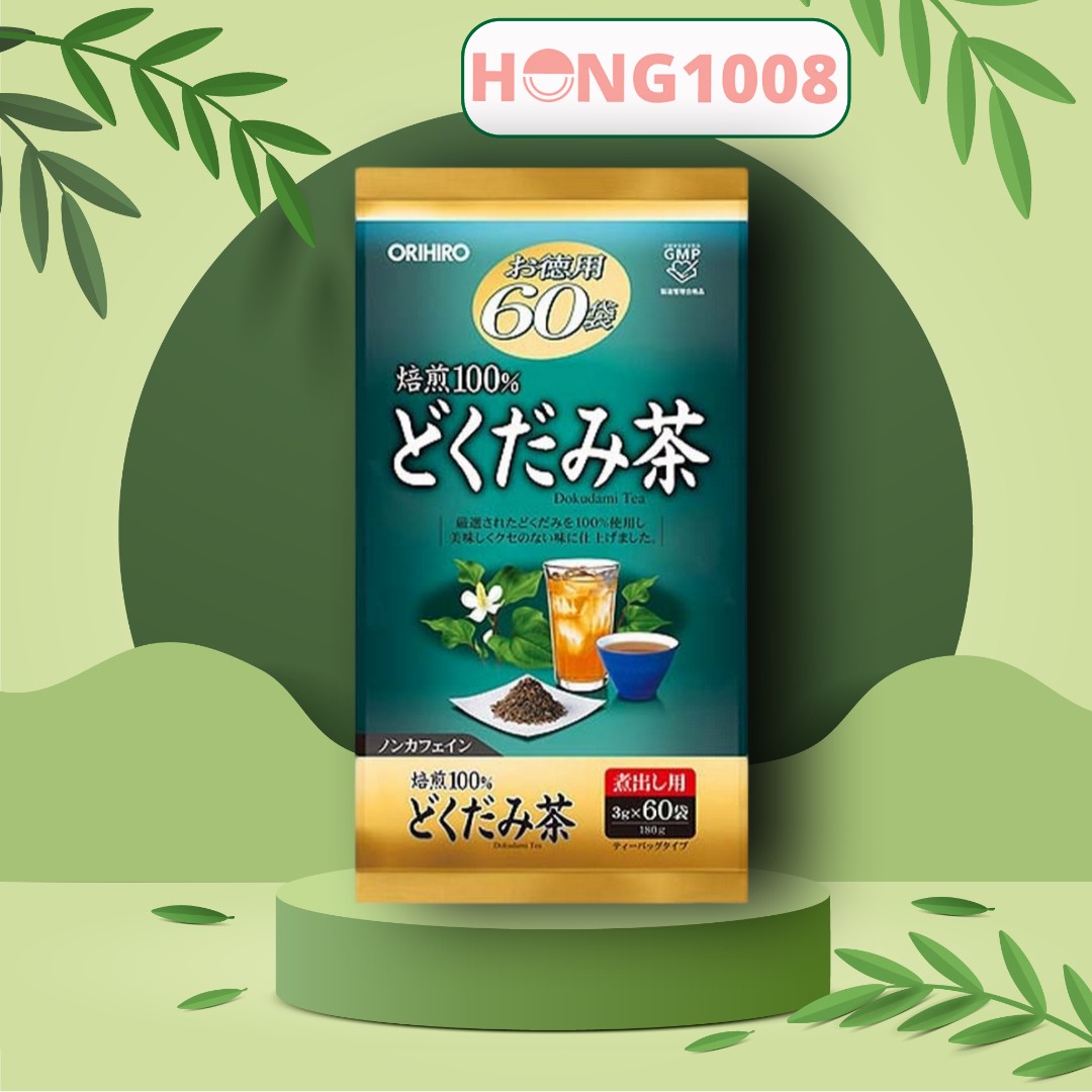 Trà diếp cá orihiro nhật bản hỗ trợ thải độc dokudami tea 180g - shop hong1008