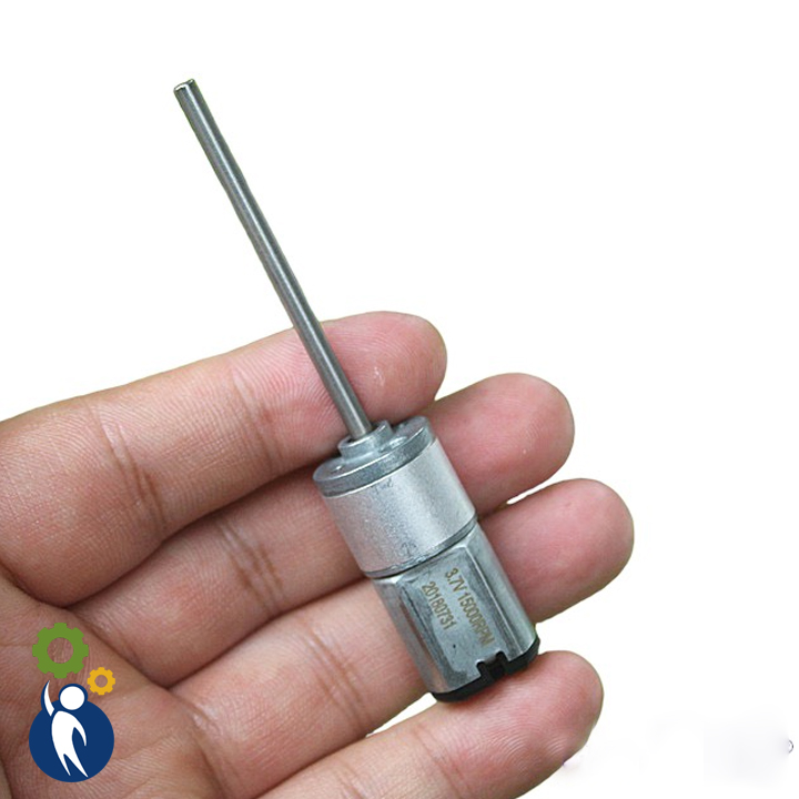 Motor giảm tốc 2v-5v 400rpm, 3.7v 300rpm trục dài bánh răng kim loại