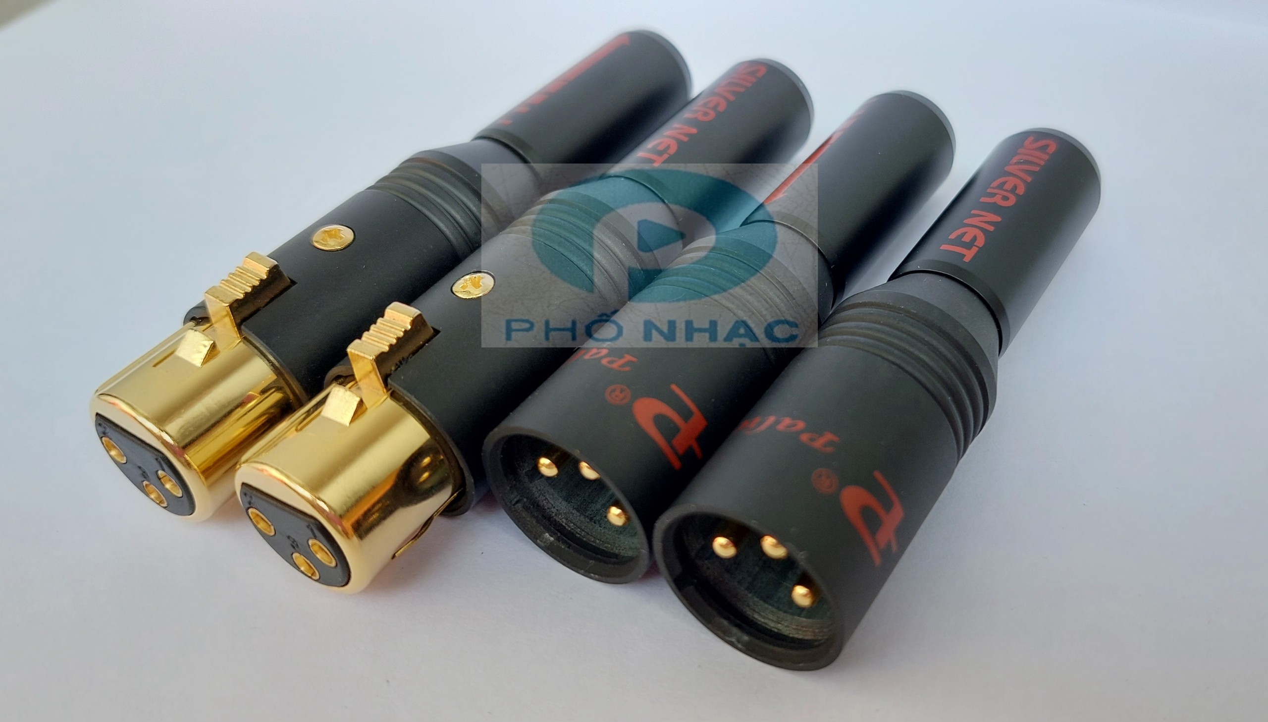 Jack canon xlr palic cao cấp - jack canon đầu đực, đầu cái loại xịn - jack âm thanh - phố nhạc