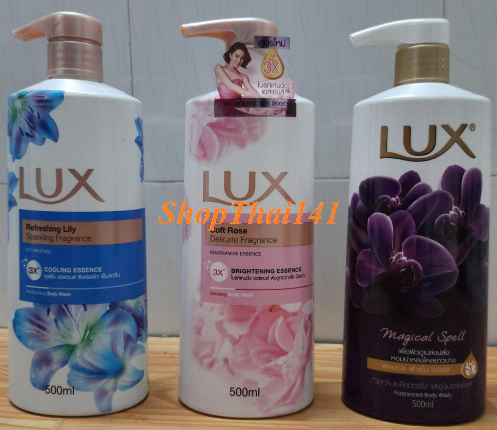 Sữa tắm lux chai 450 ml thái lan