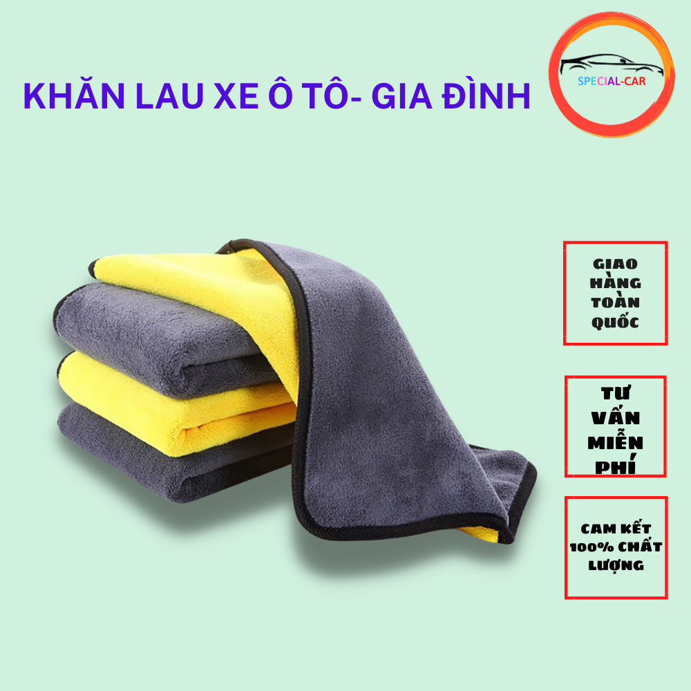 Khăn lau ô tô cao cấp Microfiber